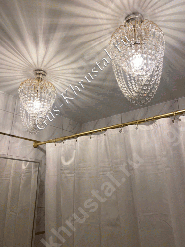 Люстра Малинка Водоворот фото в интерьере 