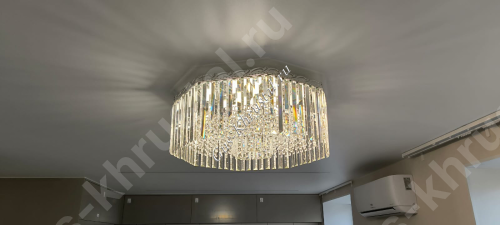 Люстра Восьмиугольник Октагон (Пластина 10,20)-фото в интерьере 