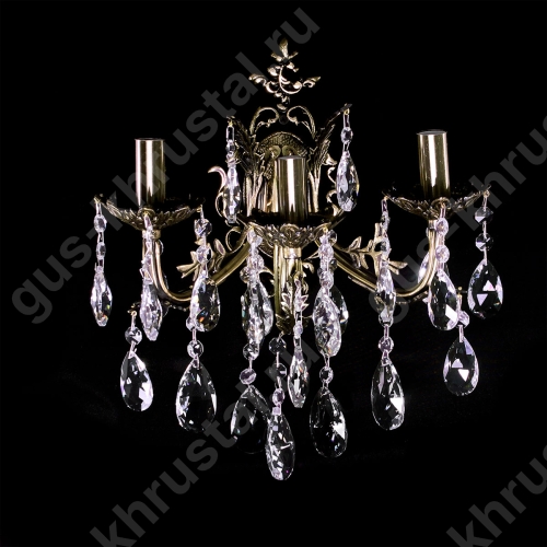 Бра бронзовая Венеция 3Л, журавлик