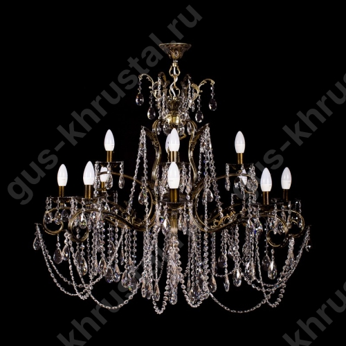 Люстра Бронзовая Богиня 2 яруса (12 ламп)