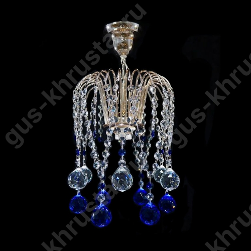 Люстра Каскад "Ева" (Шар 40) цветная