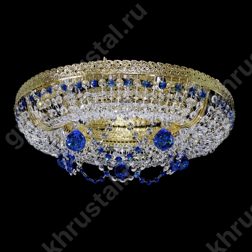 Видео обзор Люстры Италия Снежинка (Шар-Пирамида) синяя