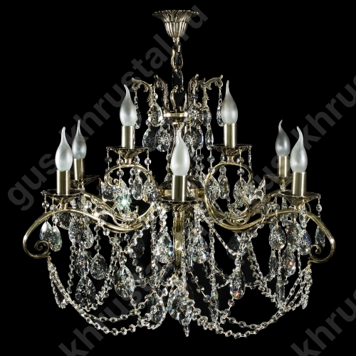 Люстра Бронзовая 027 (Двухъярусная) 9 ламп