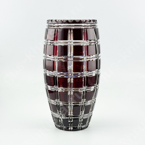 Ваза Хрустальная Для Цветов "Астра" рубиновая