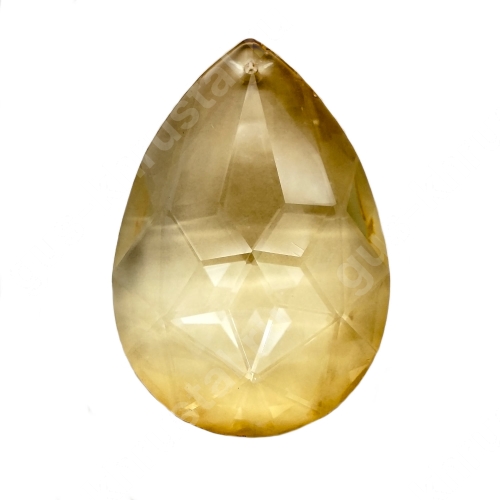 Хрустальная Подвеска Журавлик "Звезда" большая медовая