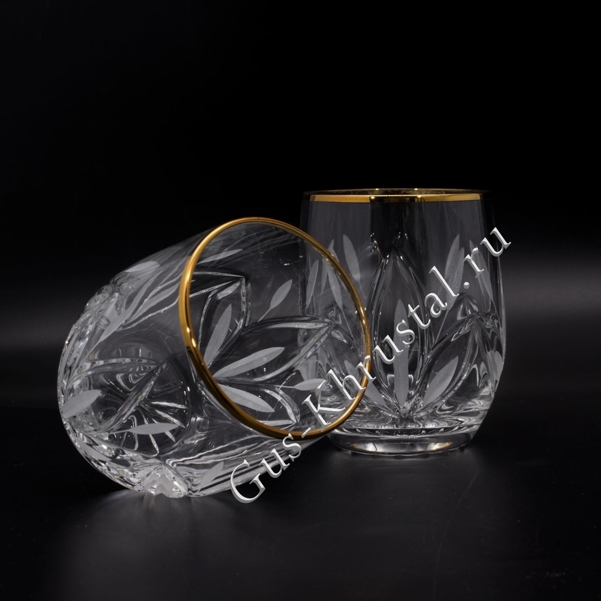Стакан Хрустальный №12 с золотом 1шт