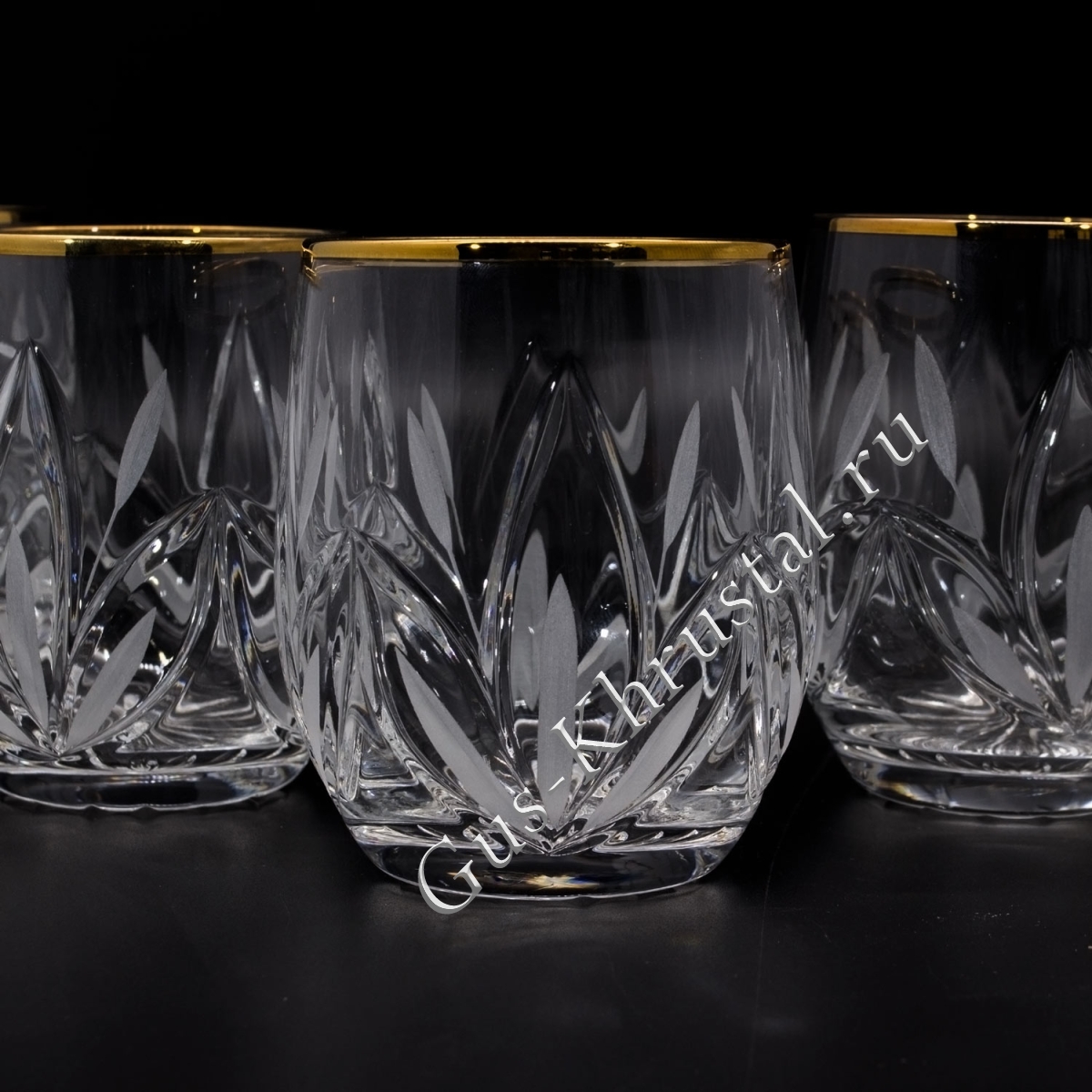 Стакан Хрустальный №12 с золотом 1шт