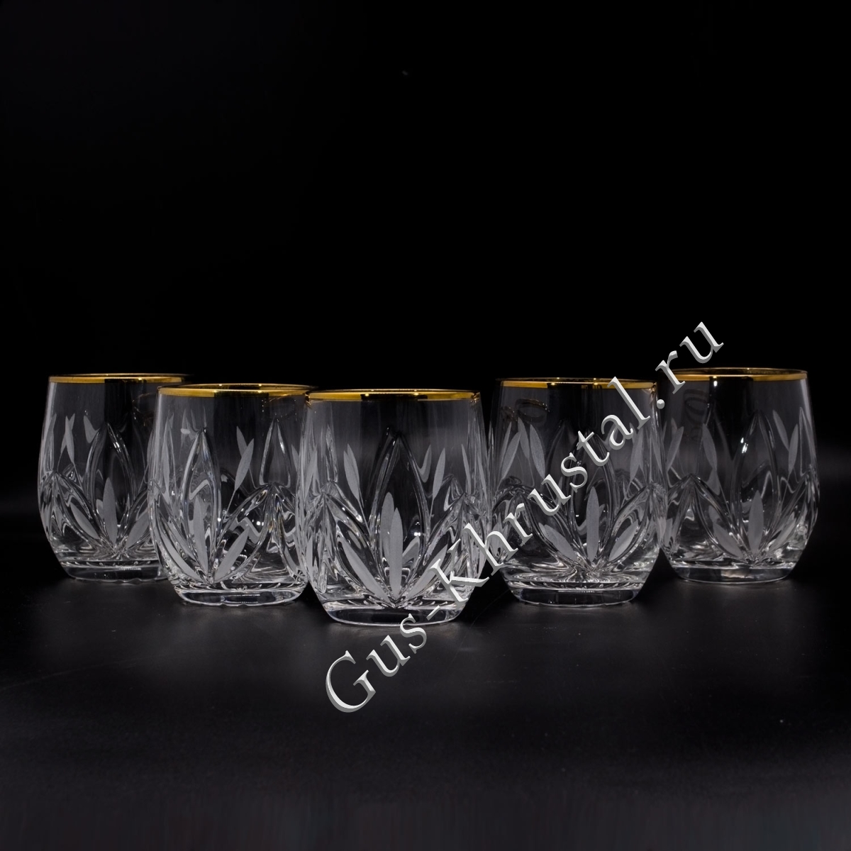 Стакан Хрустальный №12 с золотом 1шт