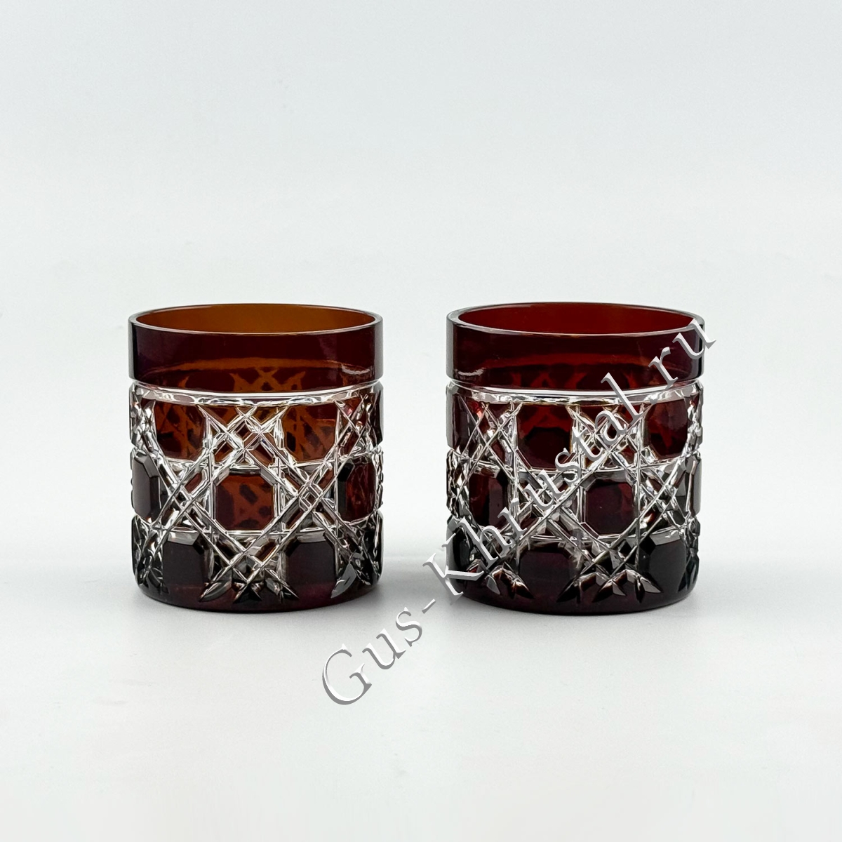 Стакан Хрустальный Рубиновый 2 шт