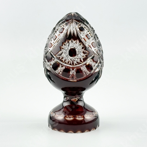 Яйцо Хрустальное Рубиновое 01