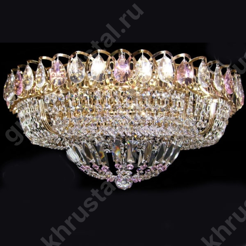 Люстра Кольцо Купол цветная