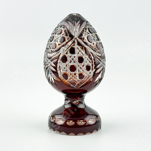 Яйцо Хрустальное Рубиновое 02