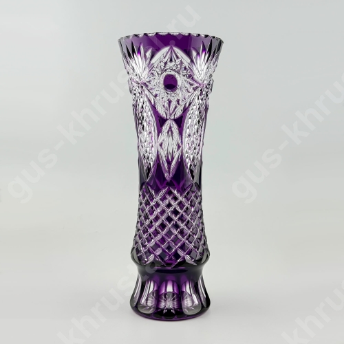 Ваза Хрустальная Для Цветов 34 Сиреневая