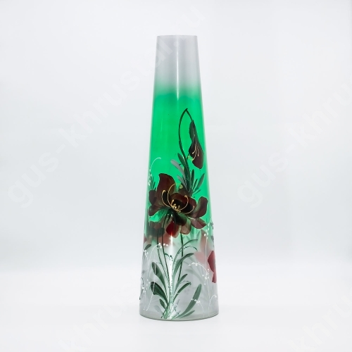 Ваза Стеклянная для цветов Конус худ/р