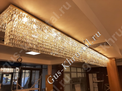 Люстра Элегия Прямоугольник Пластина фото в интерьере