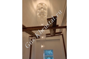 Люстра Италия Винтаж 3 яруса (Журавль) - фото в интерьере