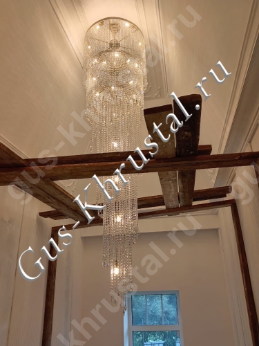 Люстра Италия Винтаж 3 яруса (Журавль) - фото в интерьере