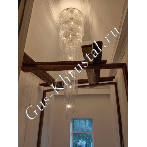 Люстра Италия Винтаж 3 яруса (Журавль) - фото в интерьере