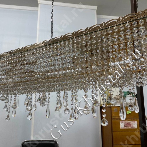 Люстра Капель Прямоугольник Ассорти - фото в интерьере