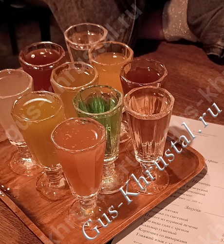 Набор Рюмок Хрустальный "Лафитник" - фото в интерьере